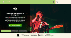 Desktop Screenshot of crowdculture.se